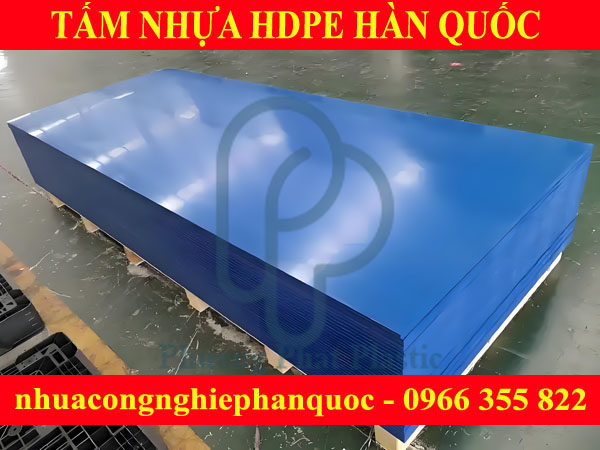 TẤM NHỰA HDPE HÀN QUỐC 10MM MÀU XANH