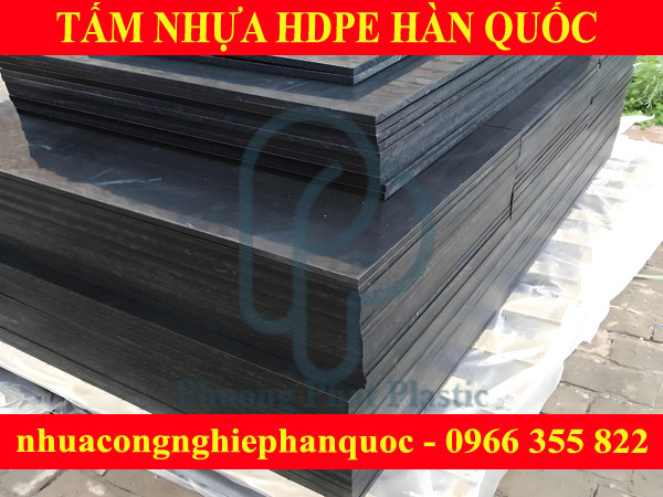 TẤM NHỰA HDPE HÀN QUỐC 15MM MÀU TRẮNG