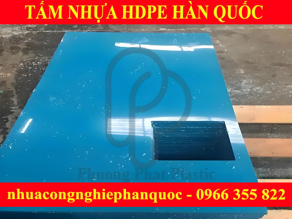 TẤM NHỰA HDPE HÀN QUỐC 20MM MÀU XANH