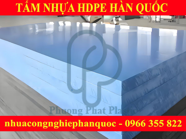 TẤM NHỰA HDPE HÀN QUỐC 40MM MÀU XANH