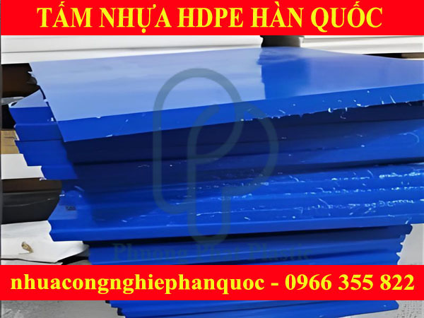 TẤM NHỰA HDPE HÀN QUỐC 50MM MÀU XANH